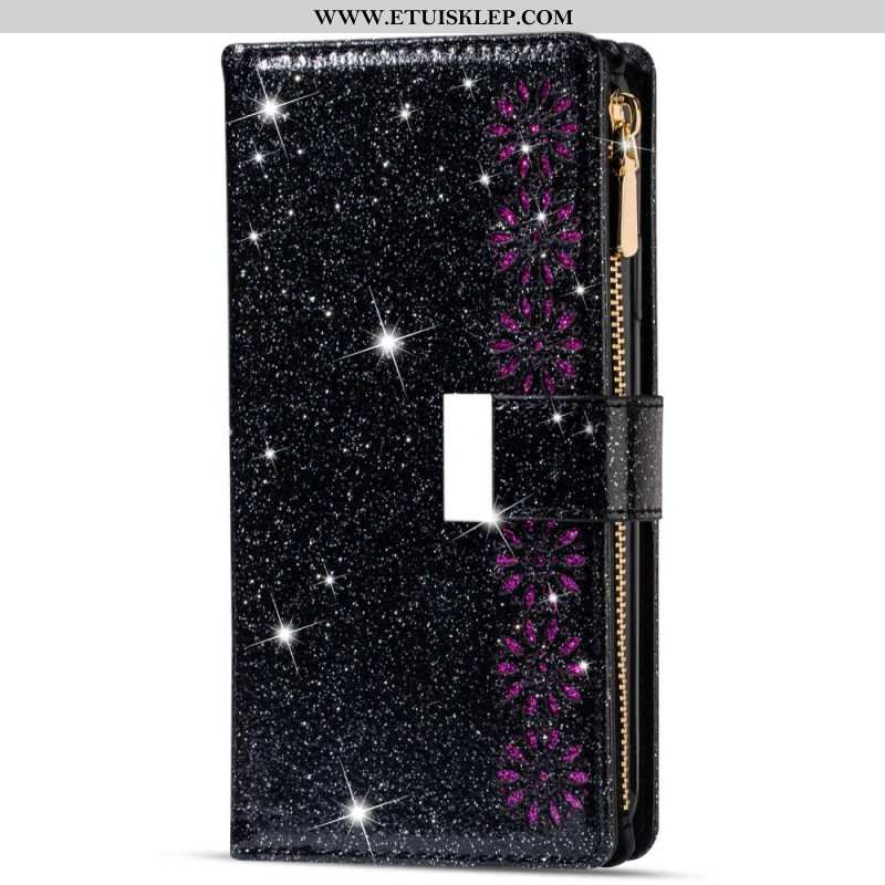 Etui Folio do Samsung Galaxy A54 5G Portfel Cekinowy Portfel